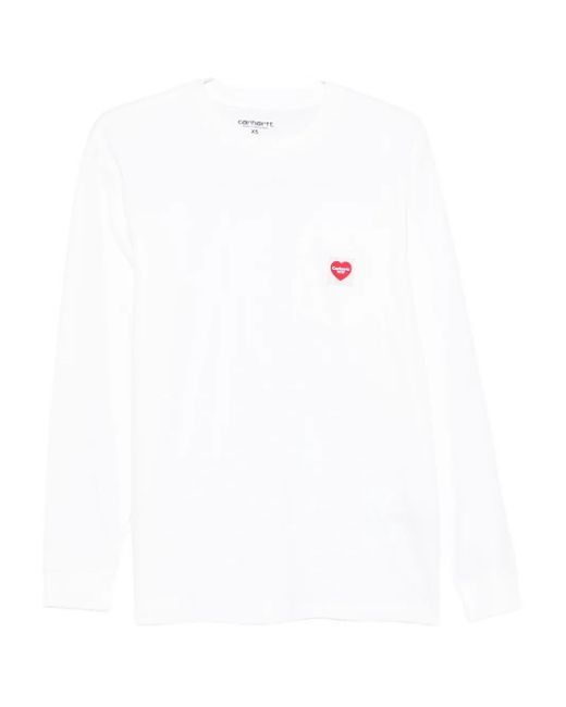 【Carhartt】T-shirts and Polos ホワイト Carhartt T-Shirts And Polos in White for Men | Lyst