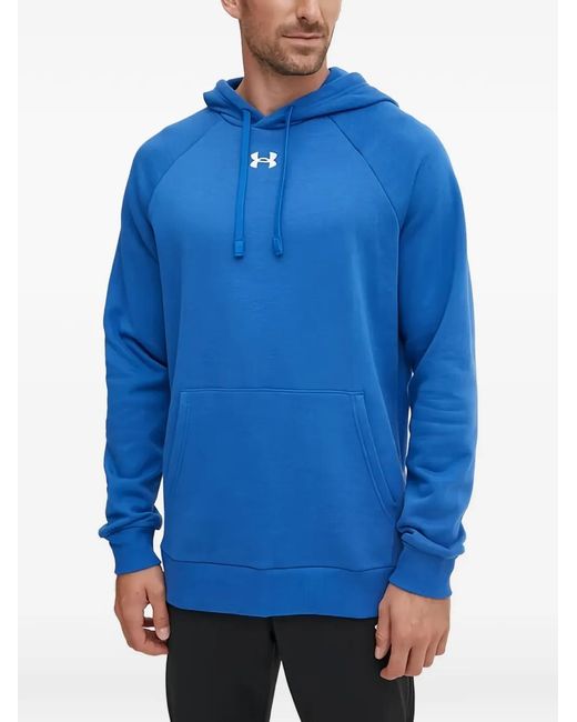 Under Armour Blue Ua Rival Hoodie for men