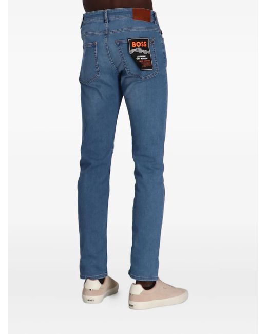 Boss Blue Straight-Fit Jeans for men