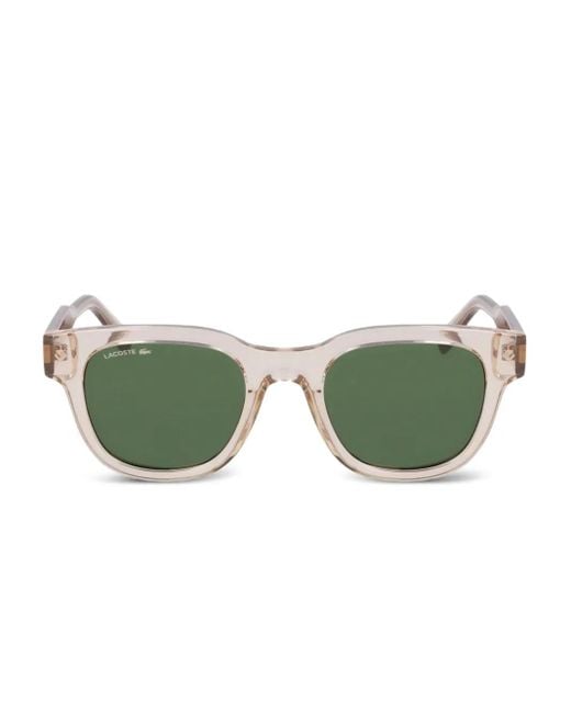 Gafas de sol con montura rectangular Lacoste de color Green