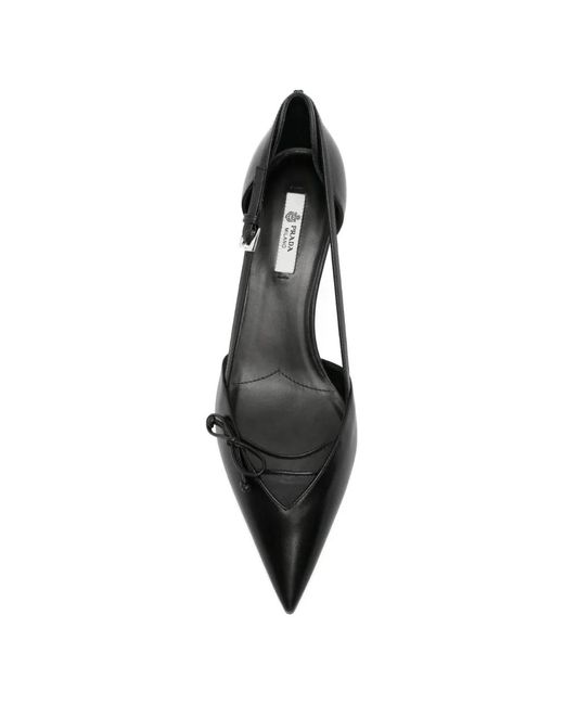 Prada Black Offene Pumps