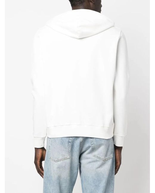Autry White Drawstring Hoodie for men