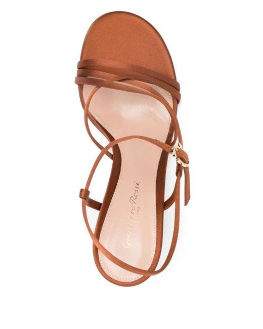 Gianvito Rossi Pink 90Mm Satin Sandals