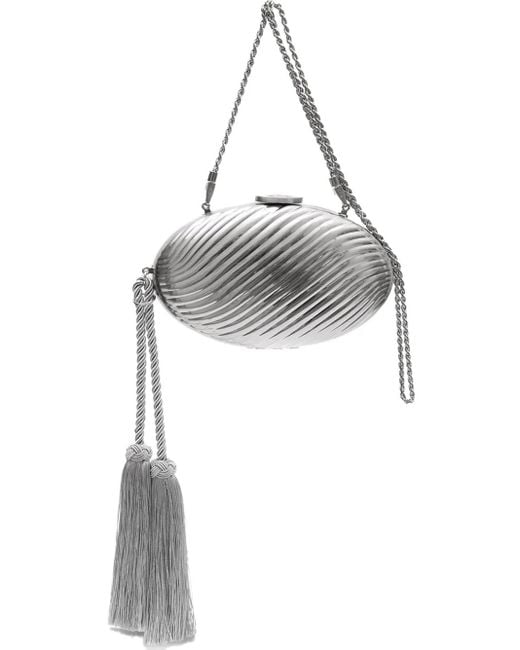 Clutch Ovale di Isla in Gray
