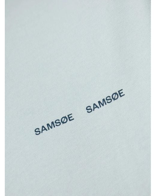 Samsøe & Samsøe Blue Norsbro T-Shirt for men