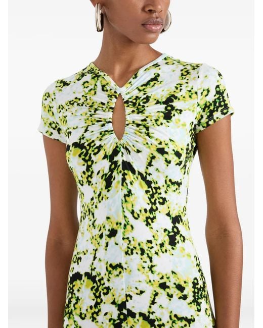 Proenza Schouler Metallic Noelani Twist Dress