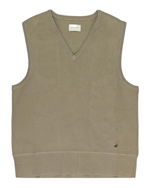 Aimé Leon Dore Green V-Neck Vest for men