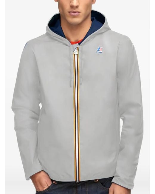 Veste Zippée À Capuche K-Way pour homme en coloris Gray