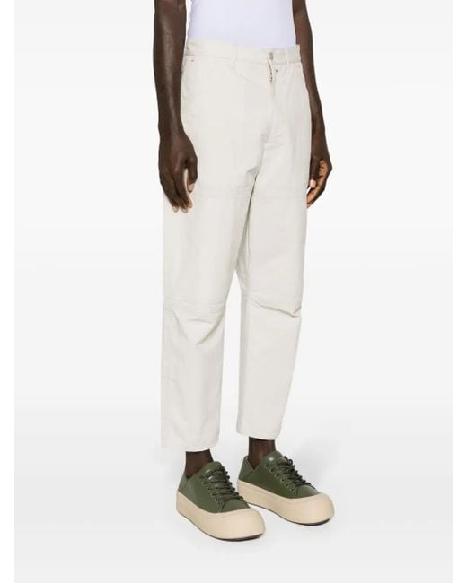 Mordecai White Carpenter Straight-Leg Trousers for men