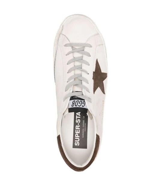Golden Goose Deluxe Brand White Low-Top Sneakers With Distressed Finish for men