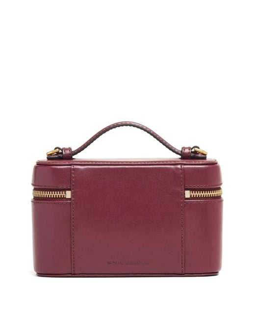 Marc Jacobs Purple Leather Vanity Bag