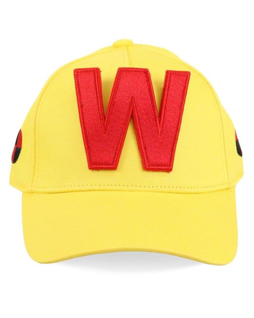 Walter Van Beirendonck Baseballkappe mit W-Stickerei in Yellow für Herren