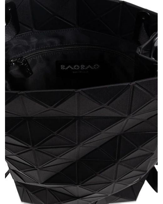 Issey Miyake Black Geometric-Pattern Backpack