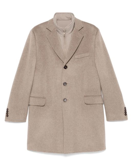 Fay Natural Double-Layer Coat for men