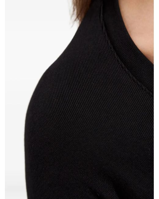 DSquared² Black Round-Neck Long-Sleeve Top
