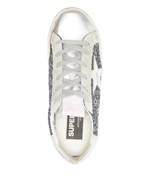 Golden Goose Deluxe Brand White Super-Star Leather Sneakers