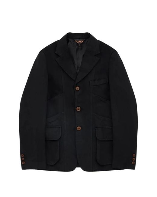 COMME DES GARÇON BLACK Black Button Blazer