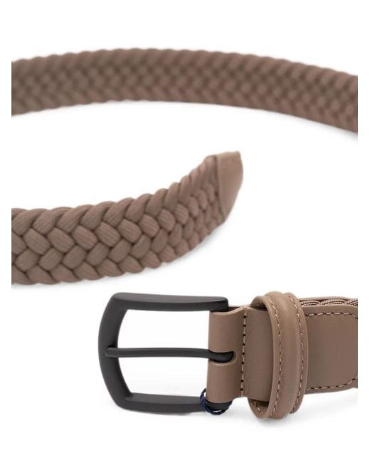 Andersons Brown Braided Belt for men