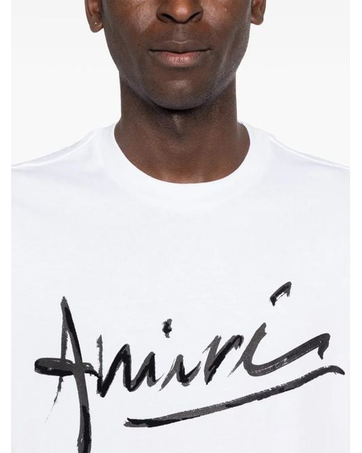 Amiri White Script T-Shirt for men