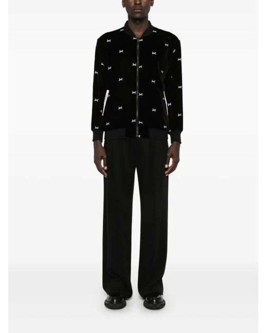 (w)taps Black Gutter Reversible Bomber Jacket for men