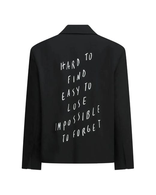 Karl Lagerfeld Black X Pietro Terzini Oversized Boxy Blazer