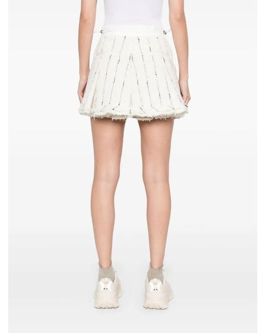 Sacai Natural Tweed Shorts