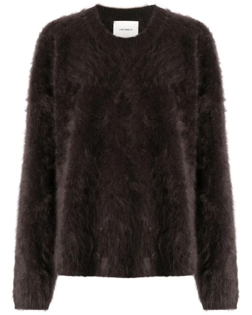 Lisa Yang Black Cashmere Crew-Neck Jumper