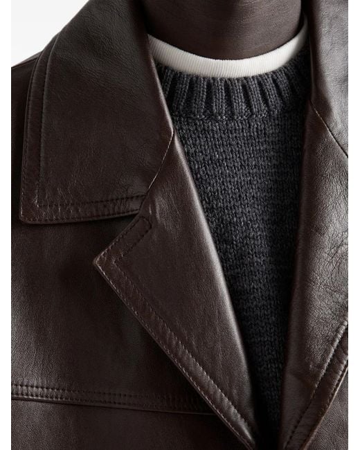 Prada Blue Wool Crew-Neck Sweater for men