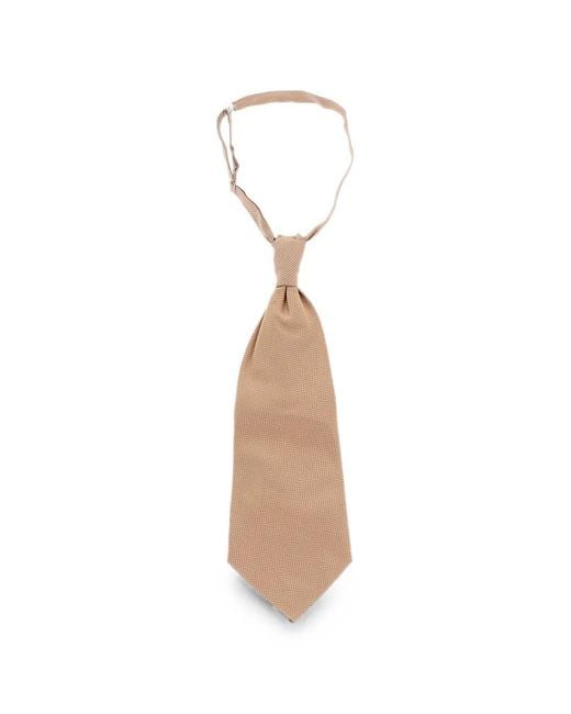 Corneliani White Silk Ascot Tie for men