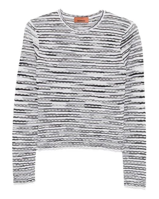 Missoni Gray Striped sweater