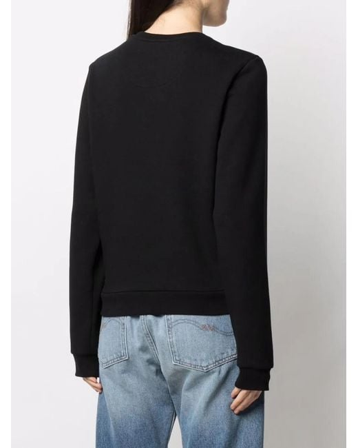 Philipp Plein Black Logo-Embroidered Lounge Sweatshirt