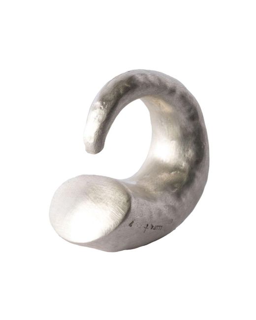Parts Of 4 White Giant Horn Sterling-silver Ring