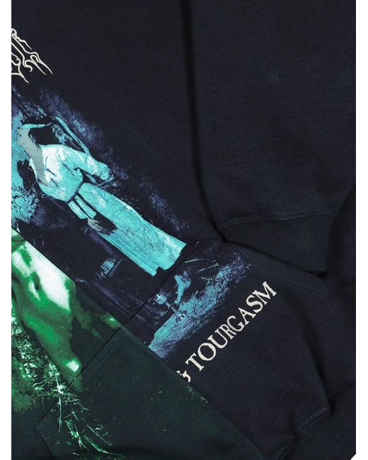 メンズ Vetements グラフィック パーカー Blue