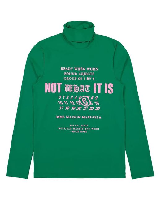 メンズ MM6 by Maison Martin Margiela ロングスリーブ トップ Green