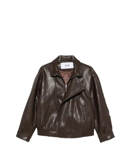 ELEH Brown Zip-Up Jacket