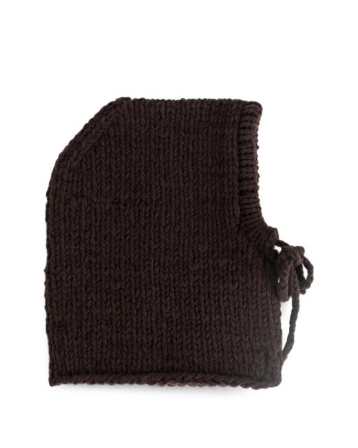 Casey Casey Black Camille Chunky-Knit Hat