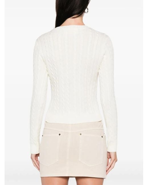 Fiorucci White Cable-Knit Sweater