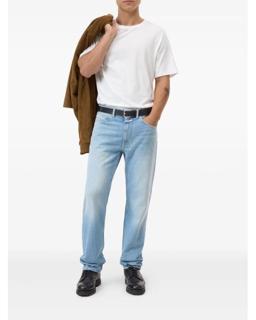 Closed Blue Zip Cotton Jeans for men