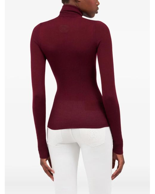 Roberto Cavalli Red Long-Sleeve Top