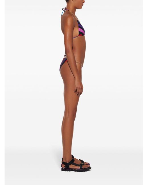 Bragas de bikini con estampado Marmo Emilio Pucci de color Purple