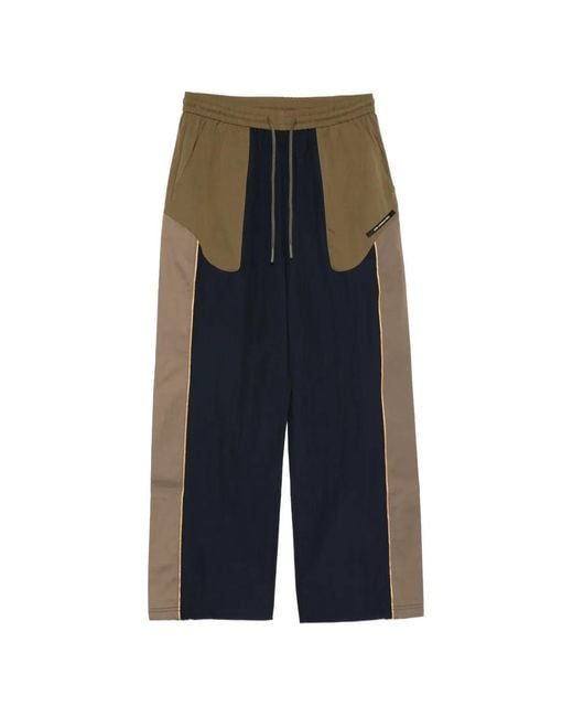 ANDERSSON BELL Blue Colourblock Track Pants