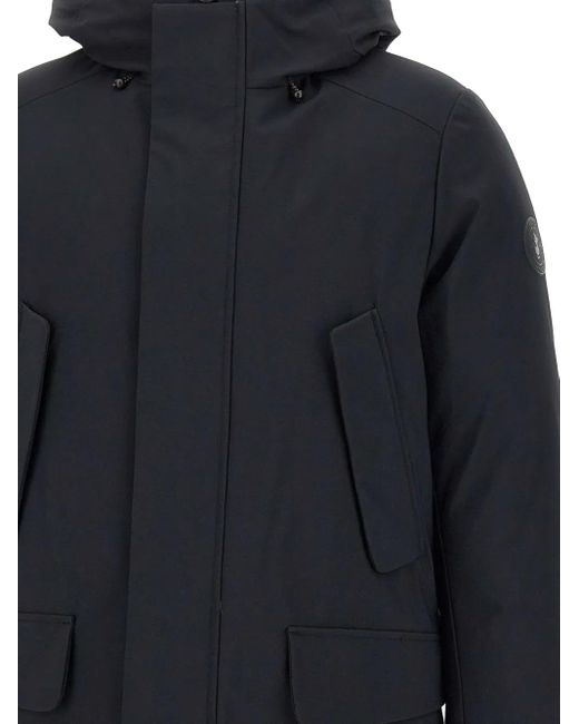 Save The Duck Blue Mod. Wilson Hooded Padded Coat for men