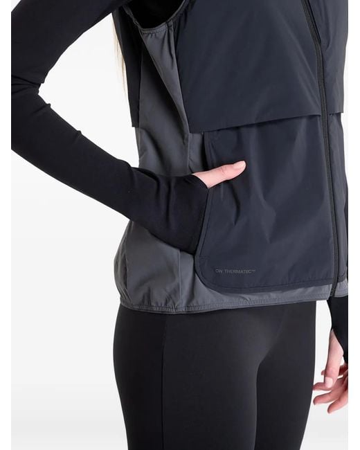 On Shoes Blue Zipped Vest