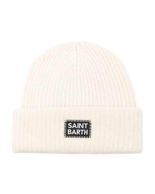 Mc2 Saint Barth White Berry Beanie Hat for men