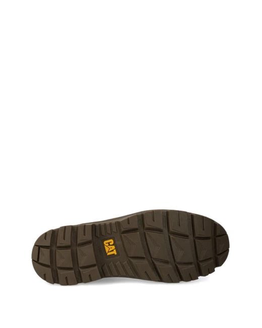Botas Practicioner de piel con cordones Caterpillar de hombre de color Brown