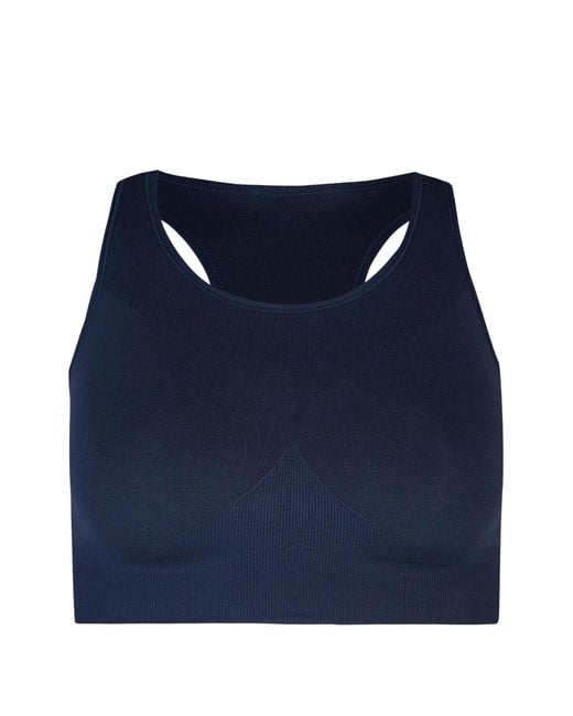 Sweaty Betty Blue Stamina Racerback Sports Bra