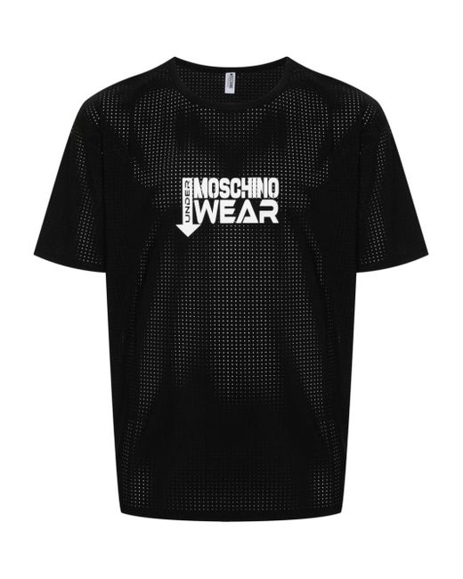 Moschino Black Logo-print T-shirt for men