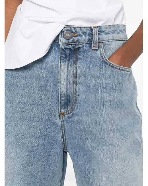 Rohe Blue Short À Passants De Ceinture