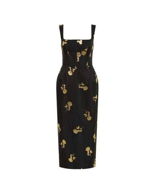 Rebecca Vallance Black Mariya Midi Dress