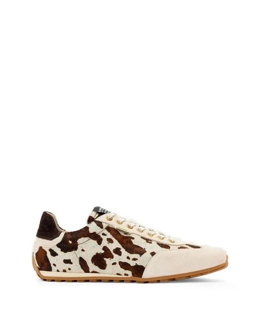 AllSaints White Liam Animal-Print Sneakers